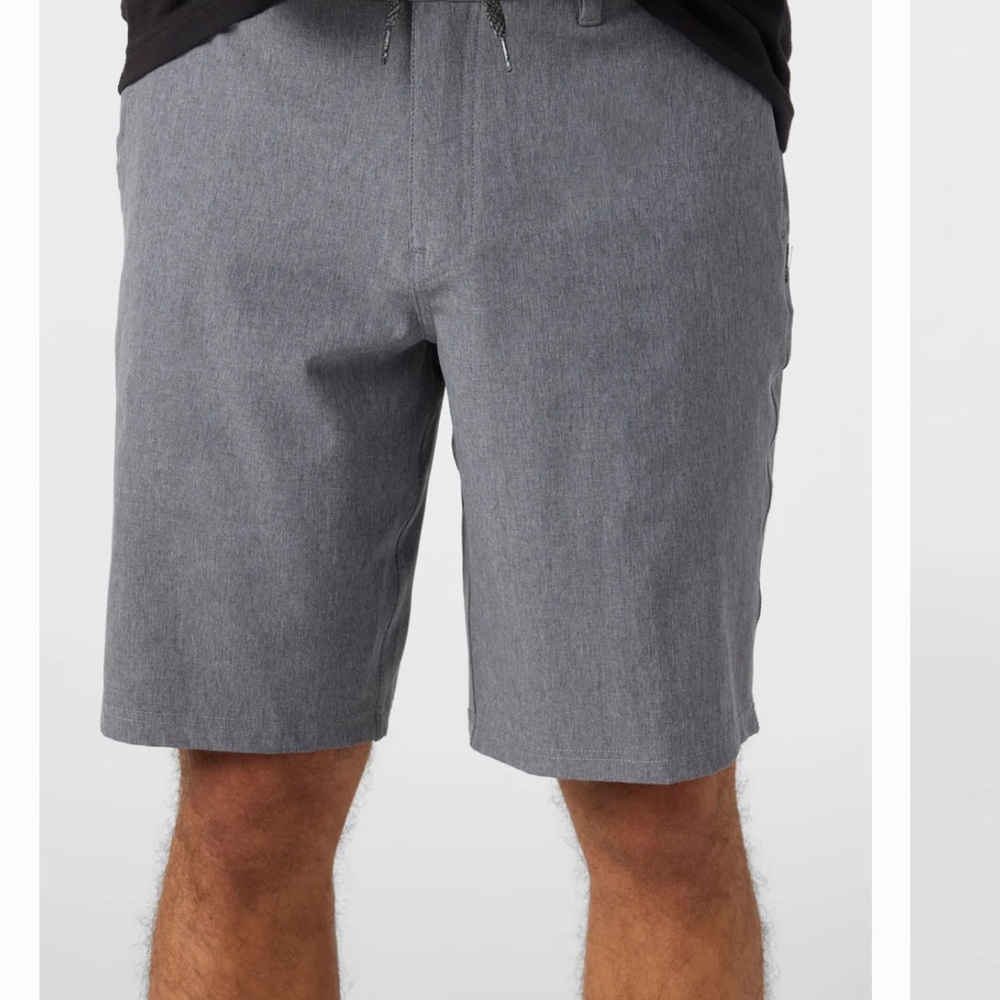 O'Neill Men's Charcoal Flat Front HYBRID Hyperdry Shorts